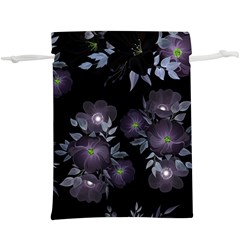 Floral Pattern  Lightweight Drawstring Pouch (xl) by Valentinaart