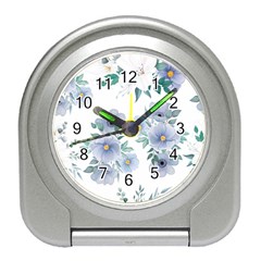 Floral Pattern Travel Alarm Clock by Valentinaart