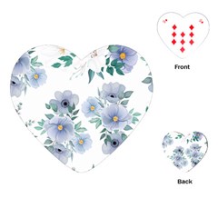 Floral Pattern Playing Cards Single Design (heart)