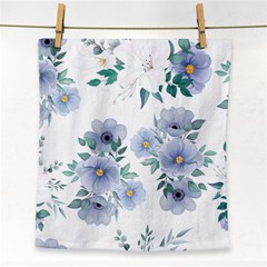 Floral Pattern Face Towel by Valentinaart