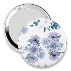 Floral Pattern 3  Handbag Mirrors by Valentinaart