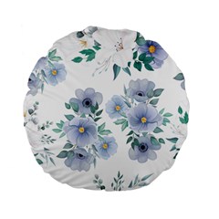 Floral Pattern Standard 15  Premium Flano Round Cushions by Valentinaart