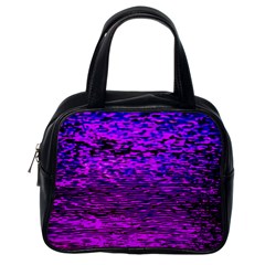 Magenta Waves Flow Series 2 Classic Handbag (one Side) by DimitriosArt