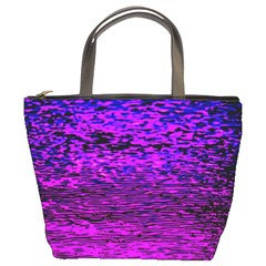 Magenta Waves Flow Series 2 Bucket Bag by DimitriosArt