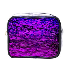 Magenta Waves Flow Series 2 Mini Toiletries Bag (one Side) by DimitriosArt