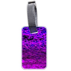 Magenta Waves Flow Series 2 Luggage Tag (two Sides) by DimitriosArt