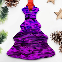 Magenta Waves Flow Series 2 Christmas Tree Ornament (two Sides) by DimitriosArt