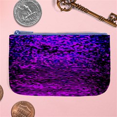 Magenta Waves Flow Series 2 Large Coin Purse by DimitriosArt