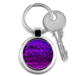 Magenta waves flow series 2 Key Chain (Round) Front