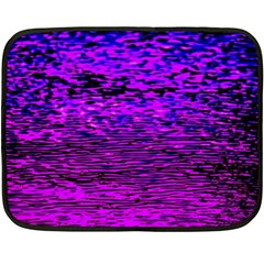 Magenta Waves Flow Series 2 Fleece Blanket (mini) by DimitriosArt