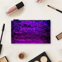 Magenta Waves Flow Series 2 Cosmetic Bag (small) by DimitriosArt