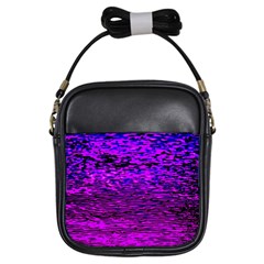 Magenta Waves Flow Series 2 Girls Sling Bag by DimitriosArt