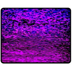 Magenta Waves Flow Series 2 Double Sided Fleece Blanket (medium)  by DimitriosArt