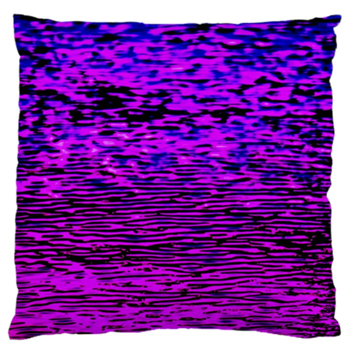 Magenta waves flow series 2 Large Flano Cushion Case (One Side)