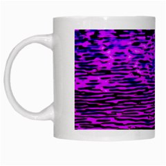 Magenta Waves Flow Series 2 White Mugs by DimitriosArt