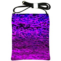 Magenta Waves Flow Series 2 Shoulder Sling Bag by DimitriosArt