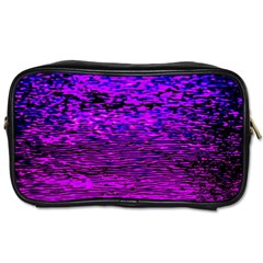 Magenta Waves Flow Series 2 Toiletries Bag (two Sides) by DimitriosArt