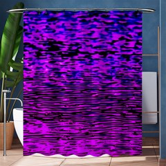 Magenta Waves Flow Series 2 Shower Curtain 60  X 72  (medium)  by DimitriosArt