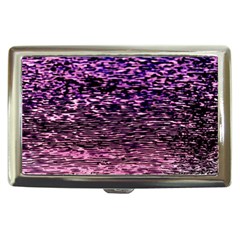 Purple  Waves Abstract Series No2 Cigarette Money Case by DimitriosArt