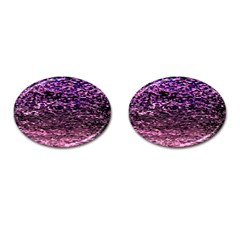 Purple  Waves Abstract Series No2 Cufflinks (oval) by DimitriosArt