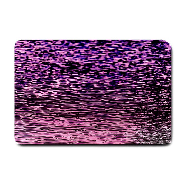 Purple  waves abstract series no2 Small Doormat 