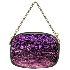 Purple  Waves Abstract Series No2 Chain Purse (two Sides) by DimitriosArt