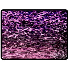 Purple  Waves Abstract Series No2 Fleece Blanket (large)  by DimitriosArt