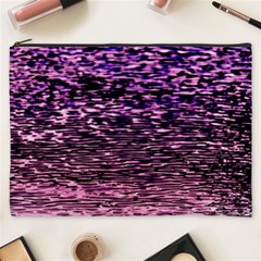 Purple  Waves Abstract Series No2 Cosmetic Bag (xxxl) by DimitriosArt