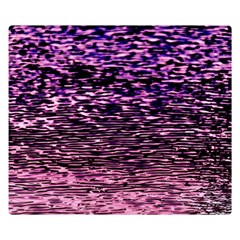 Purple  Waves Abstract Series No2 Double Sided Flano Blanket (small)  by DimitriosArt