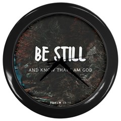 Be Still Wall Clock (black)