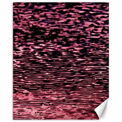 Pink  Waves Flow Series 11 Canvas 16  X 20  by DimitriosArt