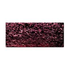 Pink  Waves Flow Series 11 Hand Towel by DimitriosArt