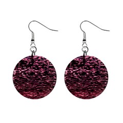 Pink  Waves Flow Series 11 Mini Button Earrings by DimitriosArt