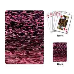 Pink  Waves Flow Series 11 Playing Cards Single Design (rectangle) by DimitriosArt