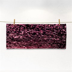 Pink  Waves Flow Series 11 Hand Towel by DimitriosArt