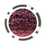 Pink  waves flow series 11 Poker Chip Card Guard (10 pack) Front