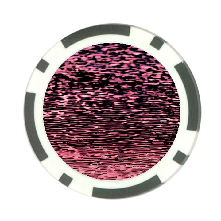 Pink  waves flow series 11 Poker Chip Card Guard (10 pack)