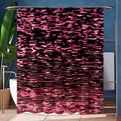 Pink  Waves Flow Series 11 Shower Curtain 60  X 72  (medium)  by DimitriosArt