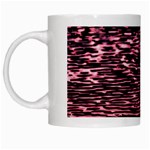 Pink  waves flow series 11 White Mugs Left