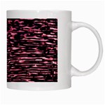 Pink  waves flow series 11 White Mugs Right