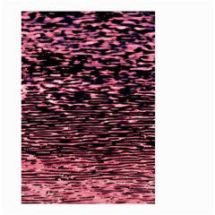 Pink  Waves Flow Series 11 Small Garden Flag (two Sides) by DimitriosArt