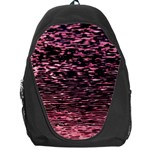 Pink  waves flow series 11 Backpack Bag Front