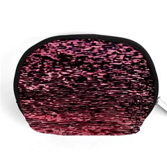 Pink  Waves Flow Series 11 Accessory Pouch (medium) by DimitriosArt