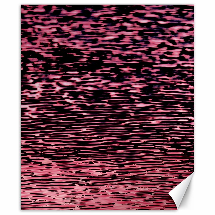 Pink  waves flow series 11 Canvas 8  x 10 