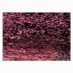 Pink  Waves Flow Series 11 Large Glasses Cloth by DimitriosArt