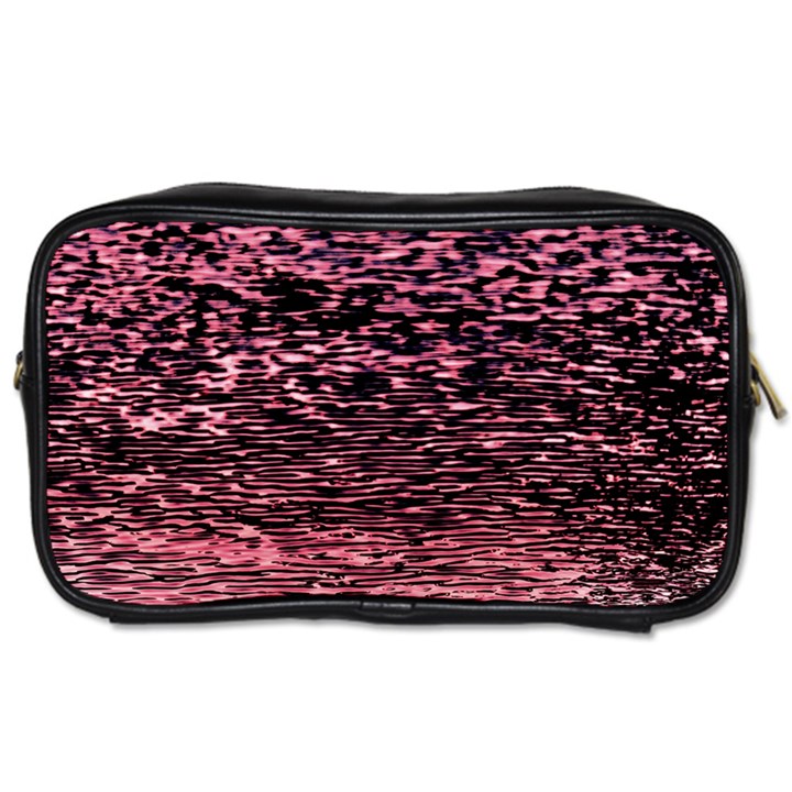 Pink  waves flow series 11 Toiletries Bag (Two Sides)