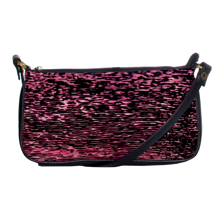 Pink  waves flow series 11 Shoulder Clutch Bag