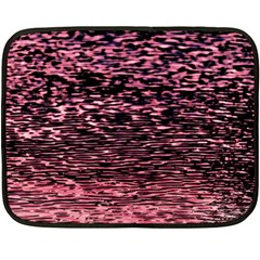 Pink  Waves Flow Series 11 Double Sided Fleece Blanket (mini)  by DimitriosArt