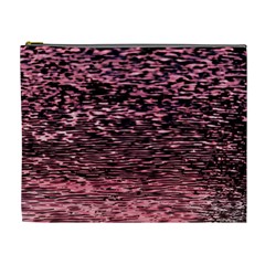 Pink  Waves Flow Series 11 Cosmetic Bag (xl) by DimitriosArt