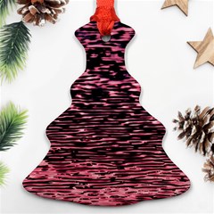 Pink  Waves Flow Series 11 Ornament (christmas Tree)  by DimitriosArt